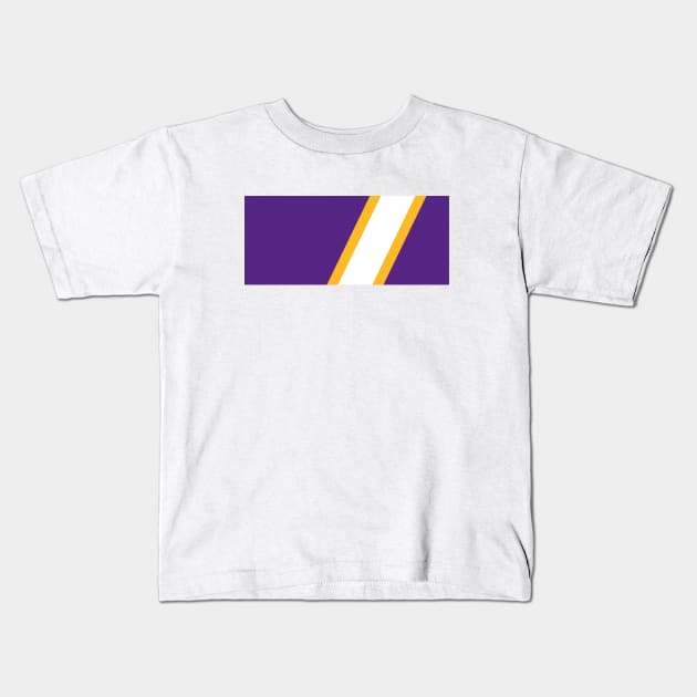 LA purple yellow Kids T-Shirt by theDK9